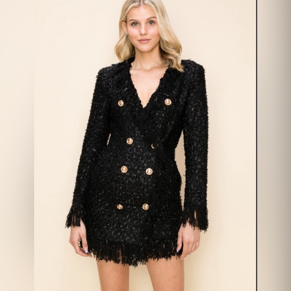 Tweed dress.